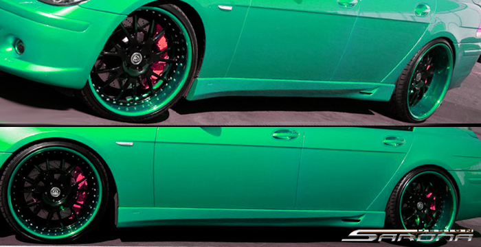 Custom BMW 7 Series  Sedan Side Skirts (2002 - 2008) - $590.00 (Part #BM-015-SS)